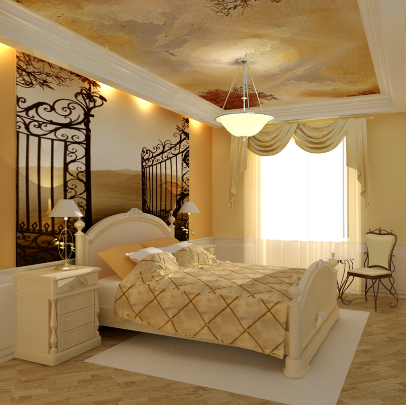 Camera da letto classica stretta