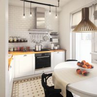 Bright loft style kitchen