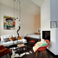 Pop Art Style Living Room Interior