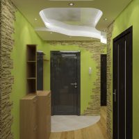 Svjetlo zeleni zidovi malog hodnika