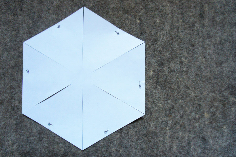 Modèle de papier blanc pour un panier