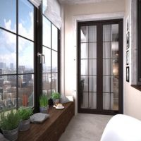 Conception d'un balcon confortable dans un appartement de deux chambres