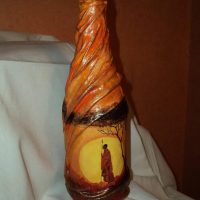 Arredamento bottiglia in stile africano
