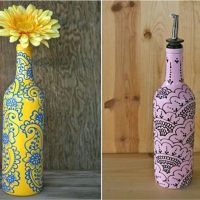 Bottiglie per pittura con colori acrilici