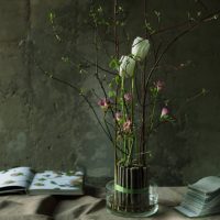Vase de sticks pour un bouquet sec