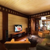 Progettare il soggiorno in una casa in legno