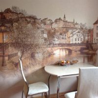 Peinture d'art du mur dans la salle à manger