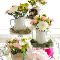 Arrangement de fleurs en pots