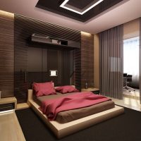 Dizajn spavaće sobe u tamnim bojama
