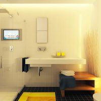 Design de salle de bain dans un style contemporain