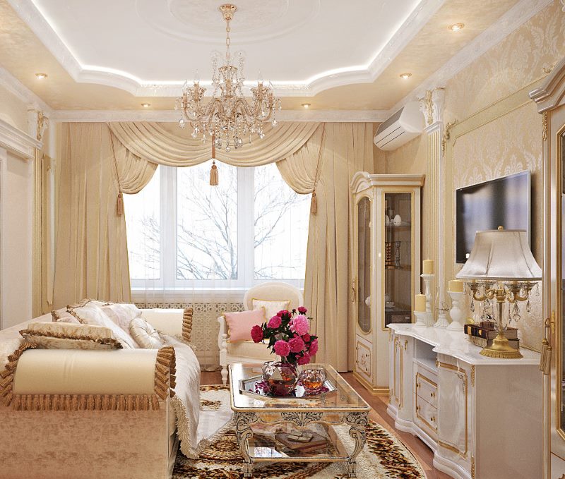 Dizajnirajte malu dnevnu sobu u klasičnom stilu