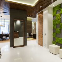 Faux moss wall decoration