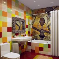 Conception de salle de bain de style africain