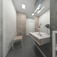 Design del bagno in stile loft