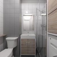 Design del bagno con doccia