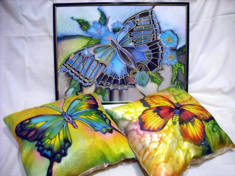 Cuscini batik colorati fatti a mano fai-da-te