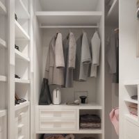 Dressing room in a two-room apartment