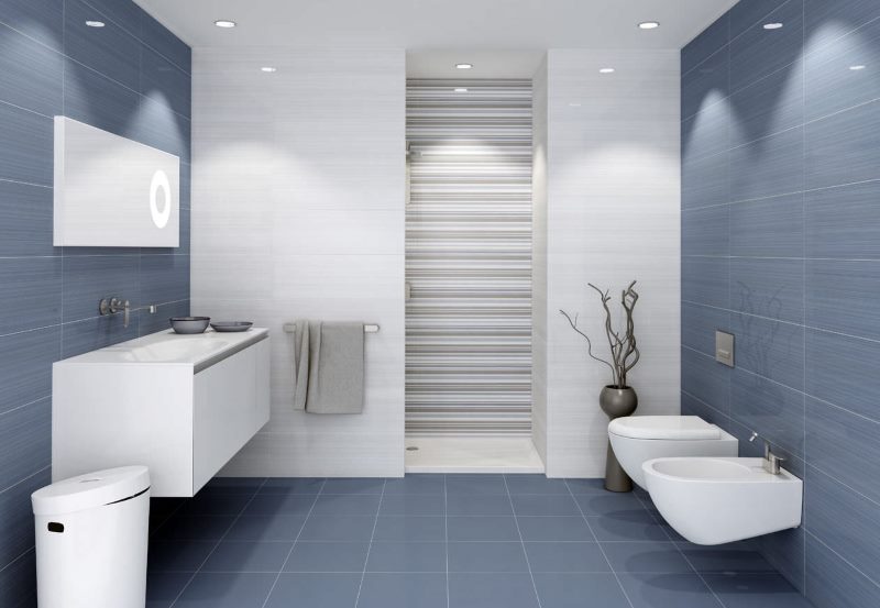 Design de salle de bain high-tech