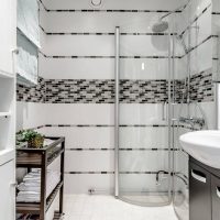 Vonios kambario dizainas su dušu