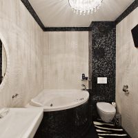 Siauros vonios kambario detalės