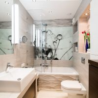 „Photopanel“ vonios kambario interjere