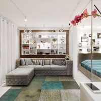 Progetta un piccolo soggiorno in stile moderno