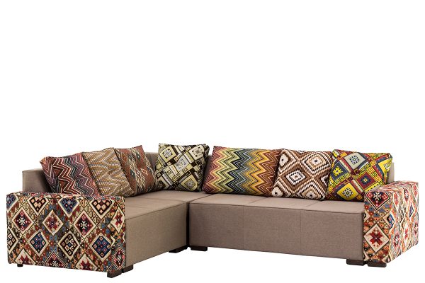 Canapé d'angle tapisserie