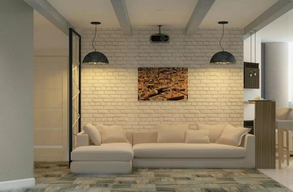 Among the popular novelties of wallpaper in the loft style, one can note wall coverings with imitation of wood, stone, original leather, brick, peeled plaster.