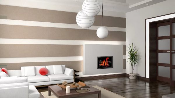More designers are inclined to believe that in a modernized interior it is necessary to combine several varieties of wall coverings for one room at the same time.