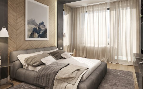 Thinking over the interior design of a small bedroom, it is necessary to take into account the features of space.