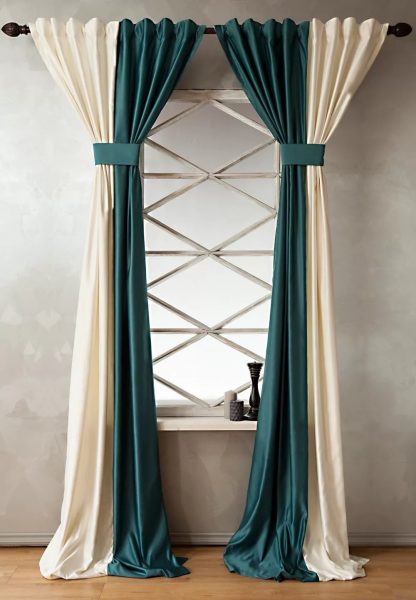 Given the seasonal focus on minimalism, it is inappropriate to use bulky clumsy decorations for curtains.